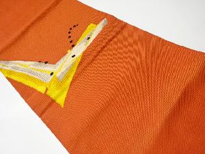 リサイクル　抽象模様織り出し名古屋帯